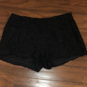 Forever 21 Black crochet shorts